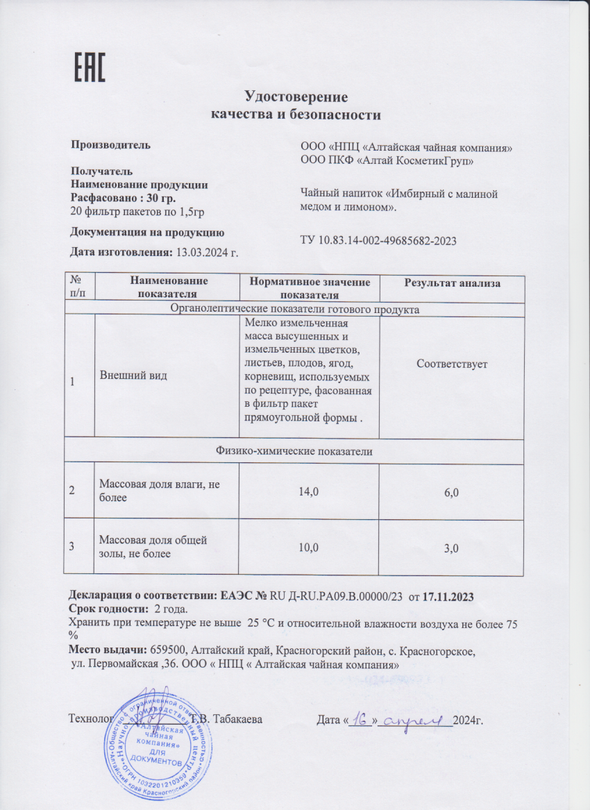 Паспорт №032024